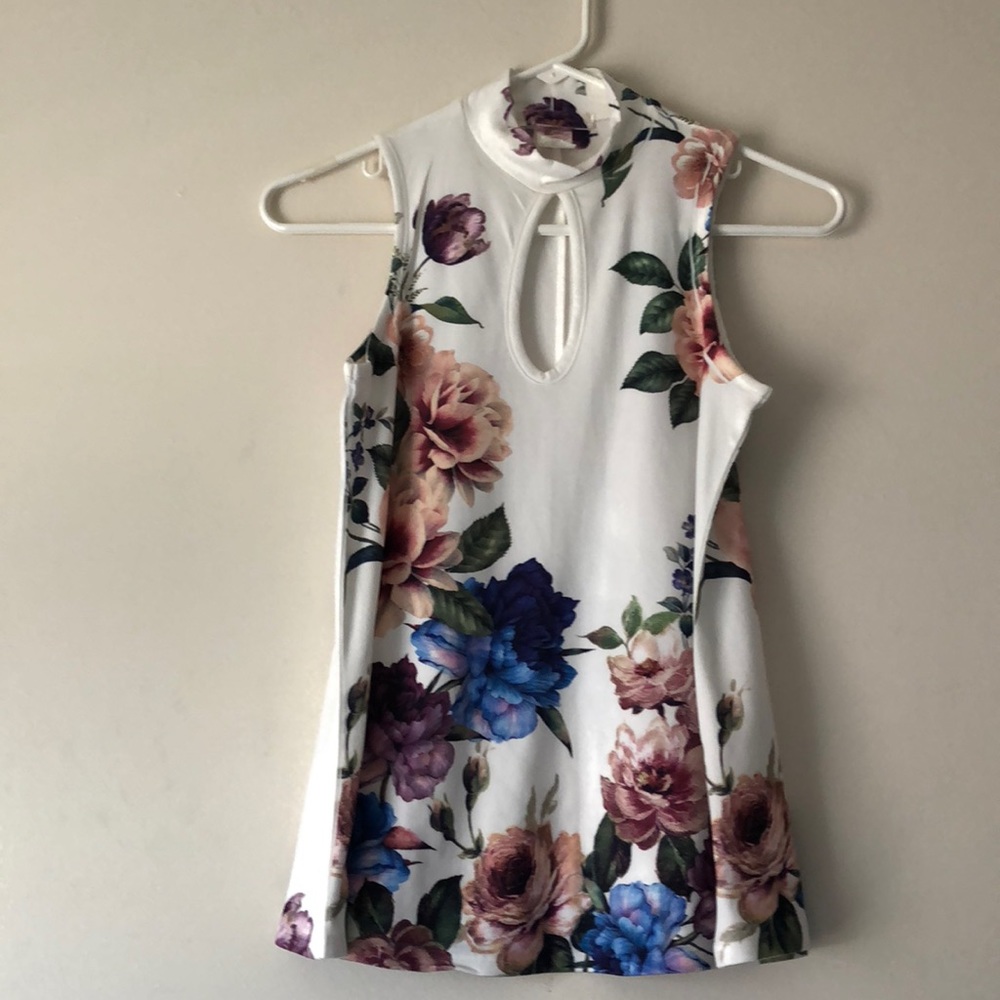 Cute floral tank top